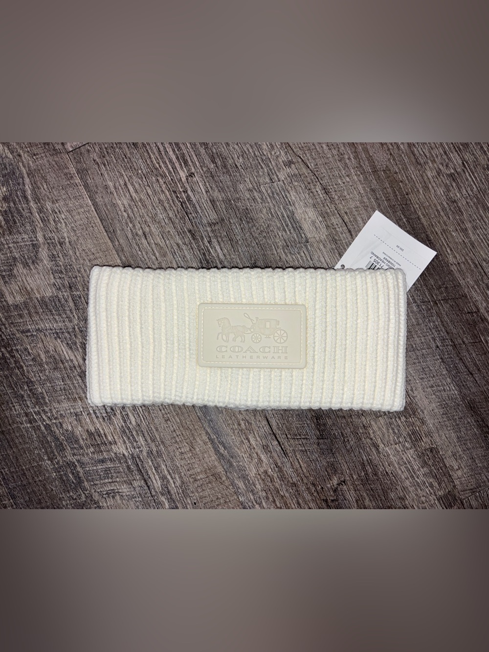 Coach Cable Knit Winter Headband